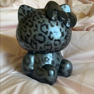 Leopard print hello kitty makeup brush holder